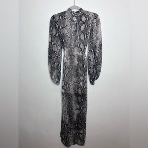 River Island snake skin print, full length dress, size 10 Uk, size 8 US